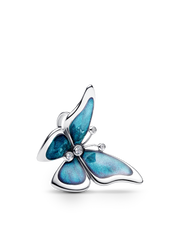 Oversized Butterfly Charm - Sterling silver