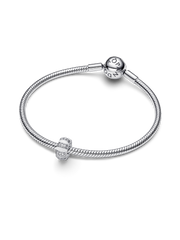 Stones & Enamel Clip Charm - Sterling silver