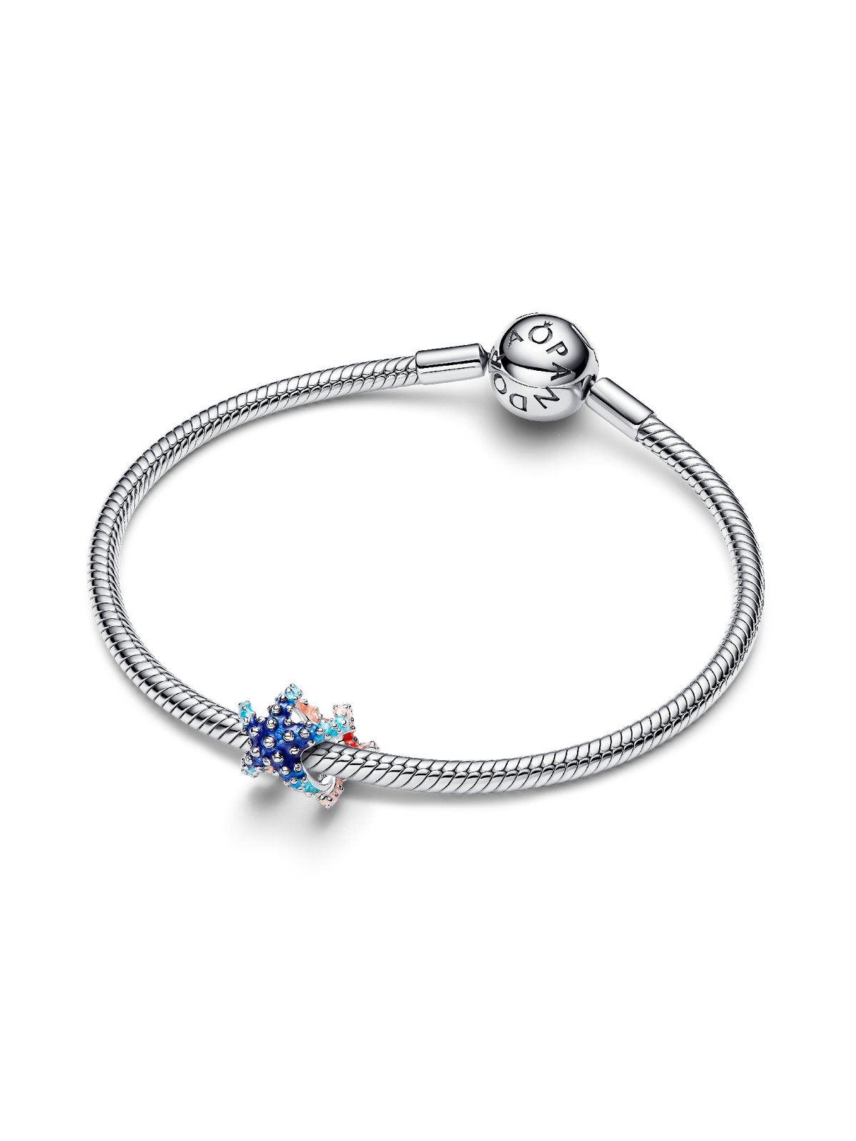 Colorful Starfish Mini Charm - Sterling silver