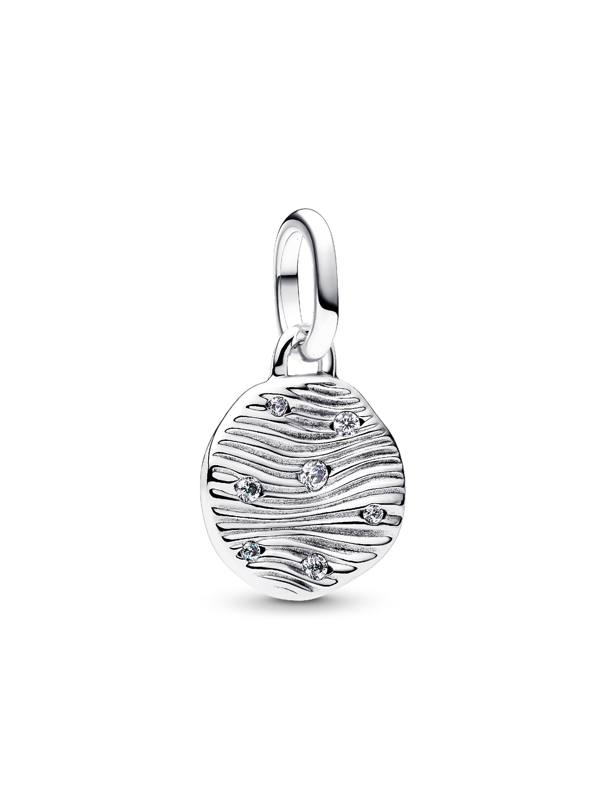 FINAL SALE - Engravable Mini Medallion Charm - Sterling silver