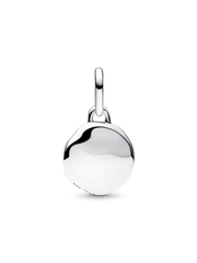 FINAL SALE - Engravable Mini Medallion Charm - Sterling silver