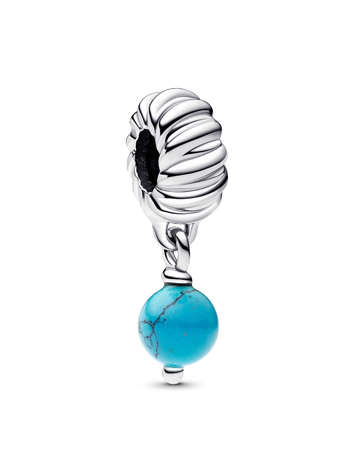 FINAL SALE - Turquoise-colored Dangle Charm - Sterling silver