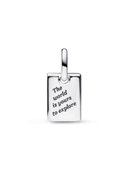 Travel Dangle Charm - Sterling silver