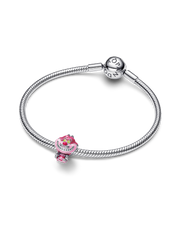 Disney Alice in Wonderland Cheshire Cat Charm - Sterling silver