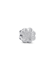Textured Clover Mini Charm - Sterling silver