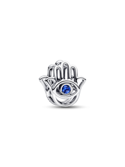 Hamsa Hand Charm - Sterling silver