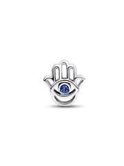 Hamsa Hand Charm - Sterling silver