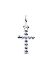 Cross Dangle Charm - Sterling silver