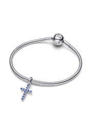 Cross Dangle Charm - Sterling silver