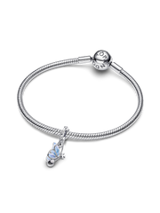 Winged Dangle Charm - Sterling silver