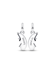 Splittable Butterfly Dangle Charm - Sterling silver