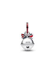 Holiday Bell Dangle Charm - Sterling silver