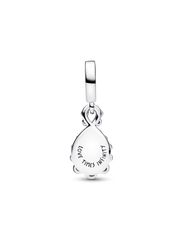 Opalescent Infinity Double Dangle Charm - Sterling silver