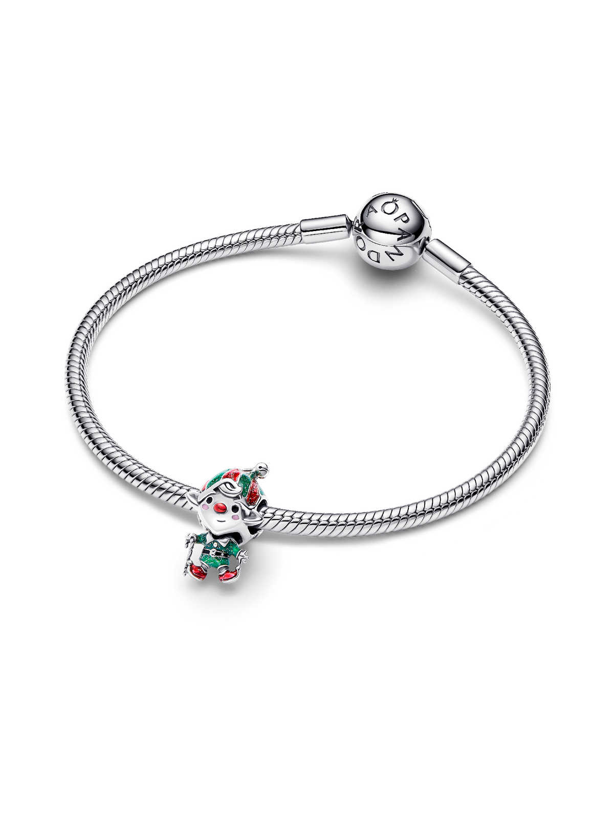 Moveable Elf Charm - Sterling silver