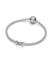 Amore Script Charm - Sterling silver