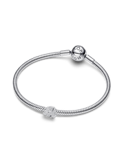 Textured Elephant Mini Charm - Sterling silver