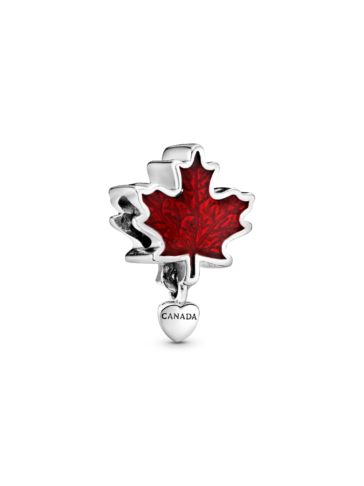 Canada Red Maple Leaf Charm - Sterling silver