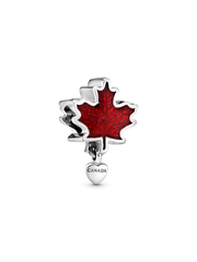 Canada Red Maple Leaf Charm - Sterling silver