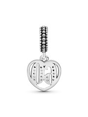 60th Celebration Dangle Charm - Sterling silver