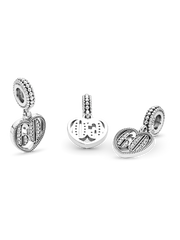 60th Celebration Dangle Charm - Sterling silver