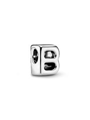 Letter B Alphabet Charm - Sterling silver