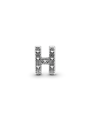 Letter H Alphabet Charm - Sterling silver