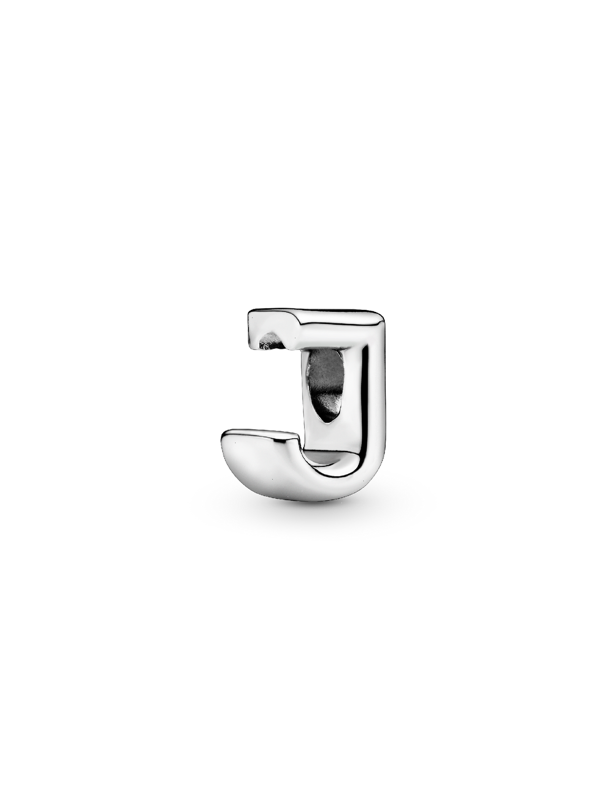 Letter J Alphabet Charm - Sterling silver