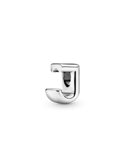 Letter J Alphabet Charm - Sterling silver