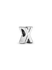 Letter X Alphabet Charm - Sterling silver