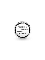 family tree charm - Sterling silver