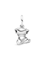 Labrador Puppy Dog Dangle Charm - Sterling silver