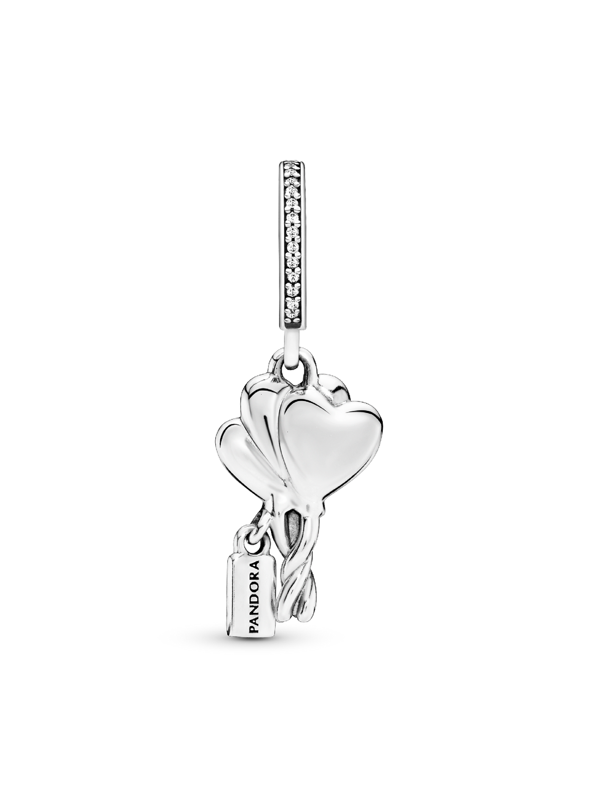 Happy Bday Balloon Dangle Charm - Sterling silver
