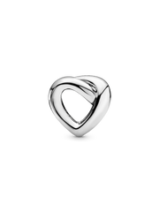 Knotted Heart Charm - Sterling silver