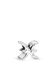 Sparkling Pisces Zodiac Charm - Sterling silver