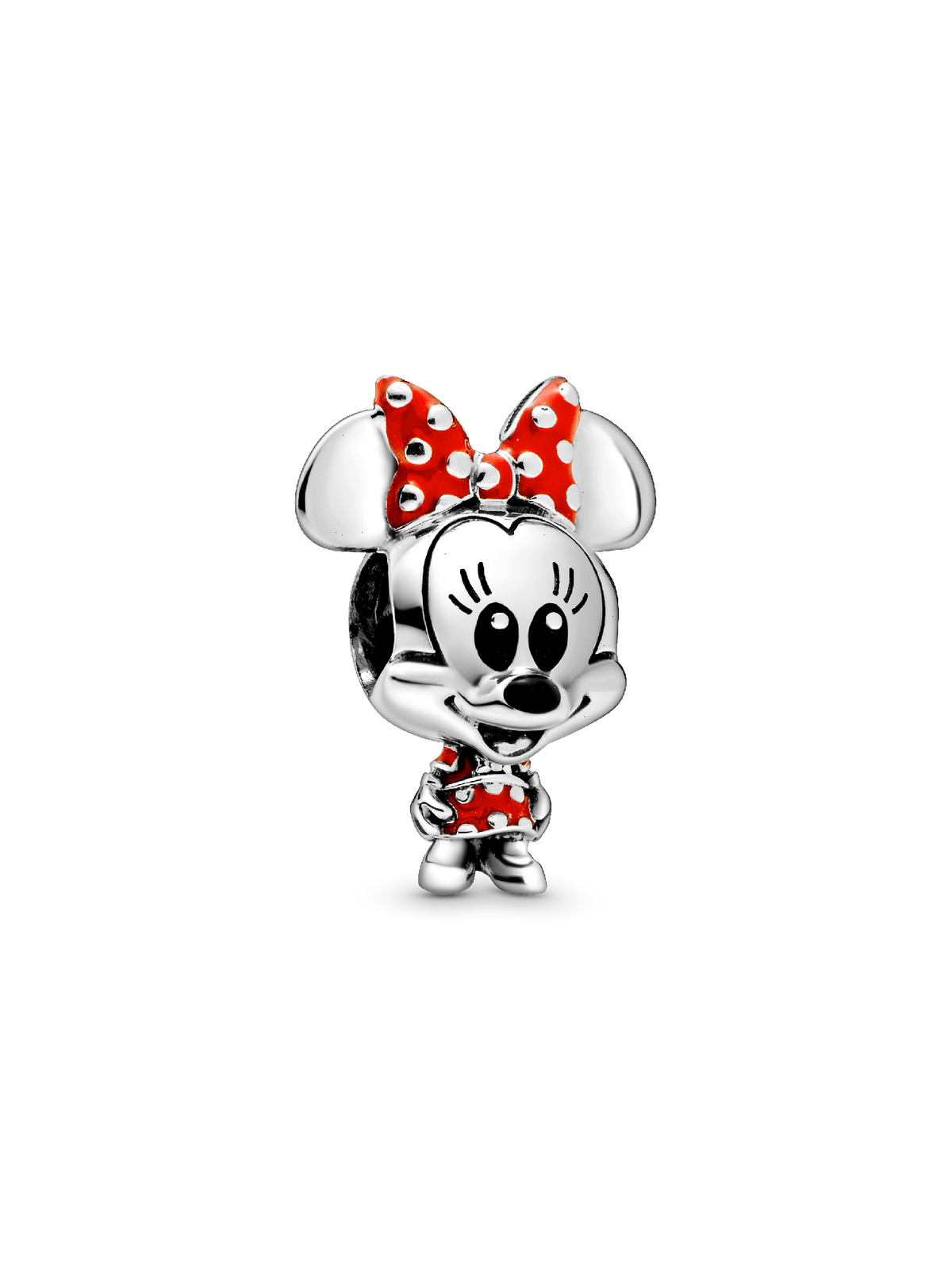 Disney Minnie Mouse Dotted Dress & Bow Charm - Sterling silver