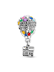 Disney Pixar Up House & Balloons Charm - Sterling silver