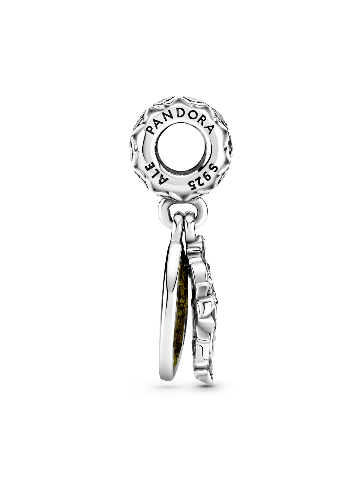 Disney Beauty and the Beast Dancing Dangle Charm - Sterling silver