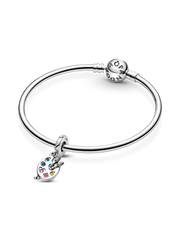 Artist's Palette Dangle Charm - Sterling silver