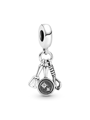 Spatula, Frying Pan & Whisk Dangle Charm - Sterling silver