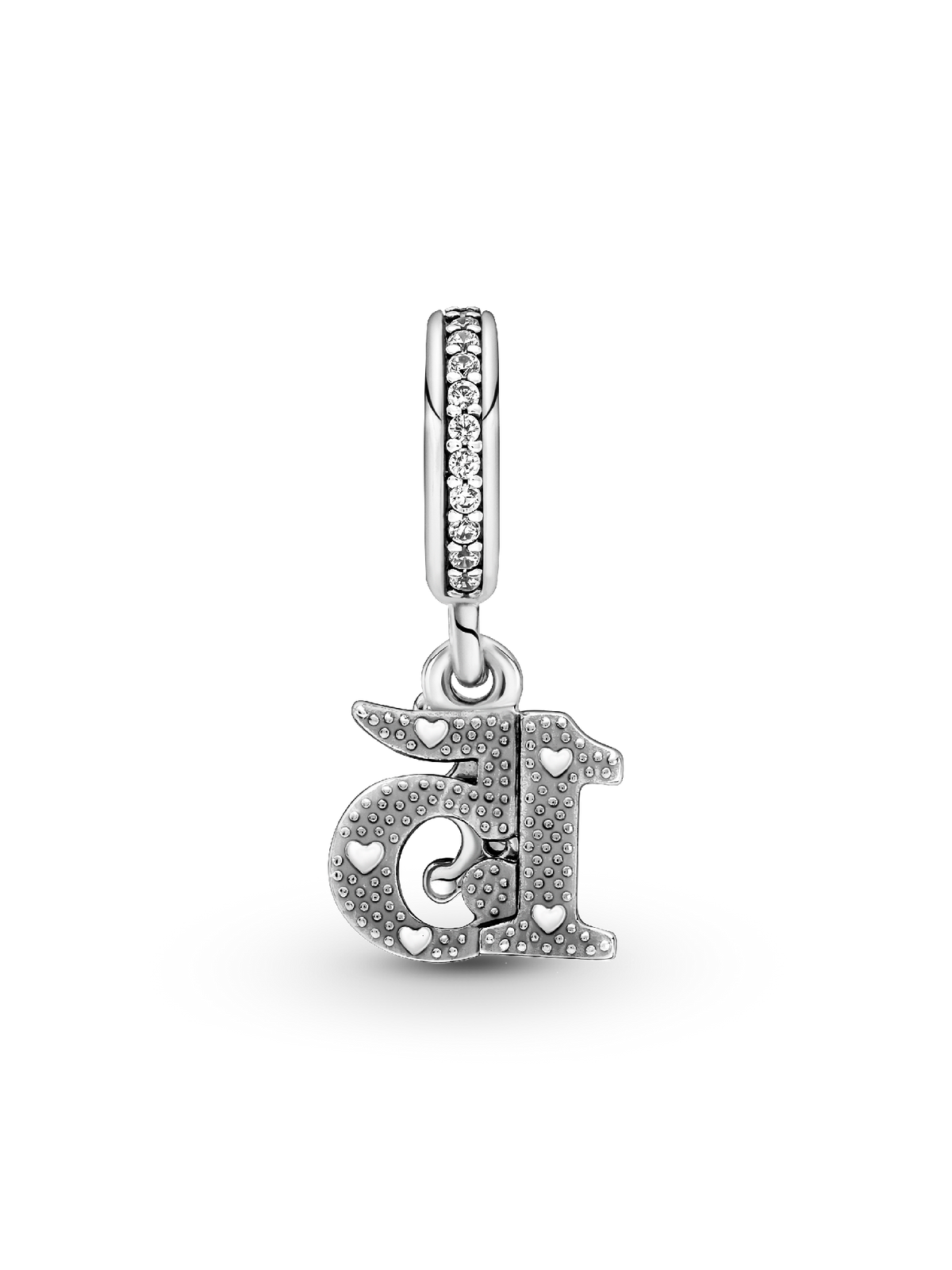 15th Birthday Dangle Charm - Sterling silver