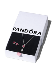 Elevated Heart Key Jewelry Gift Set - Sterling silver