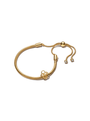 Golden Padlock Bracelet Gift Set - 14k gold plating