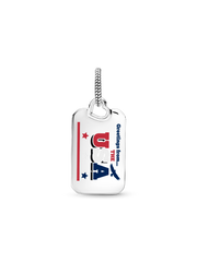 USA Postcard Dangle Charm - Sterling silver