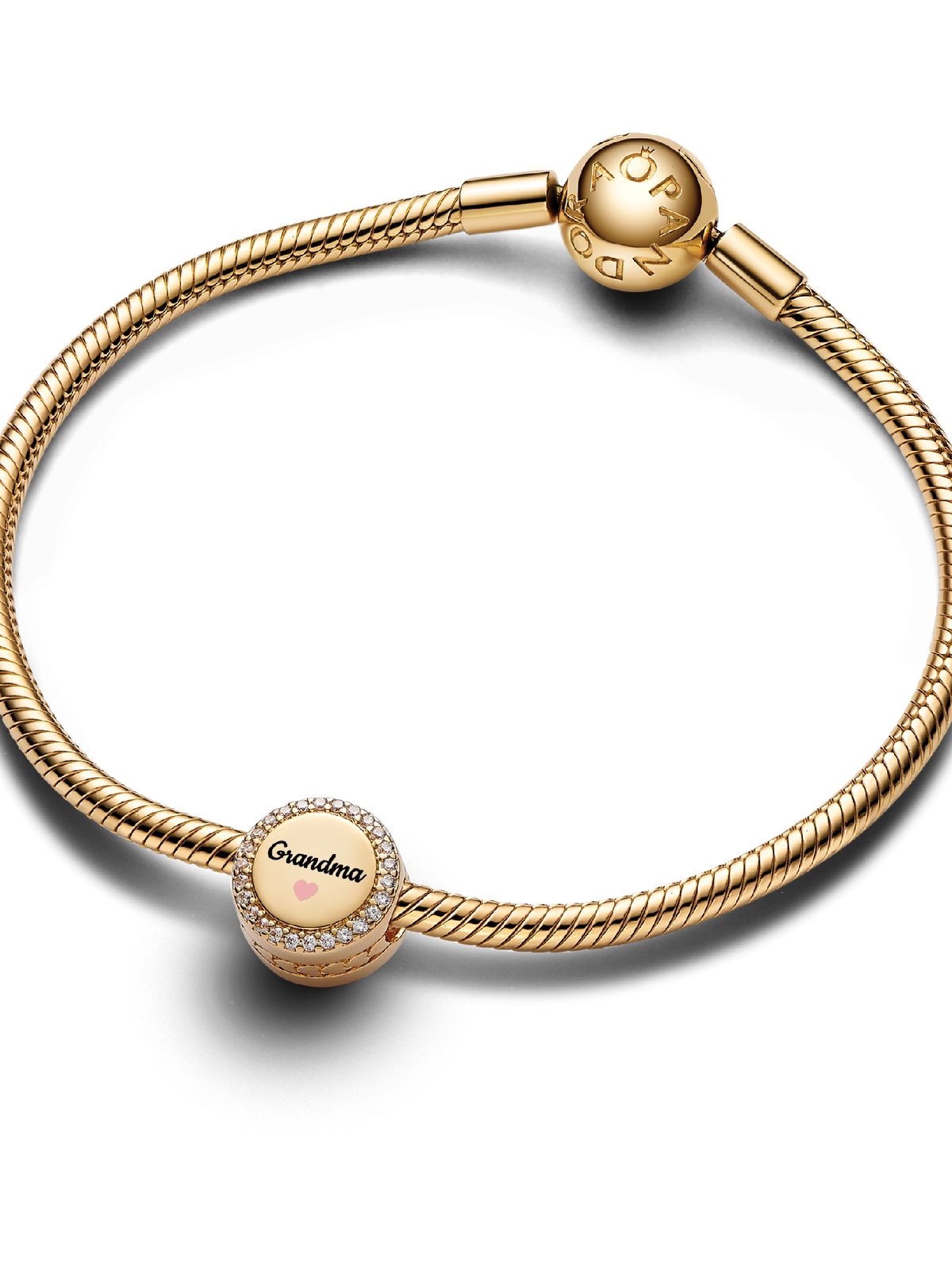 Engravable Grandma Charm - 14k gold plating