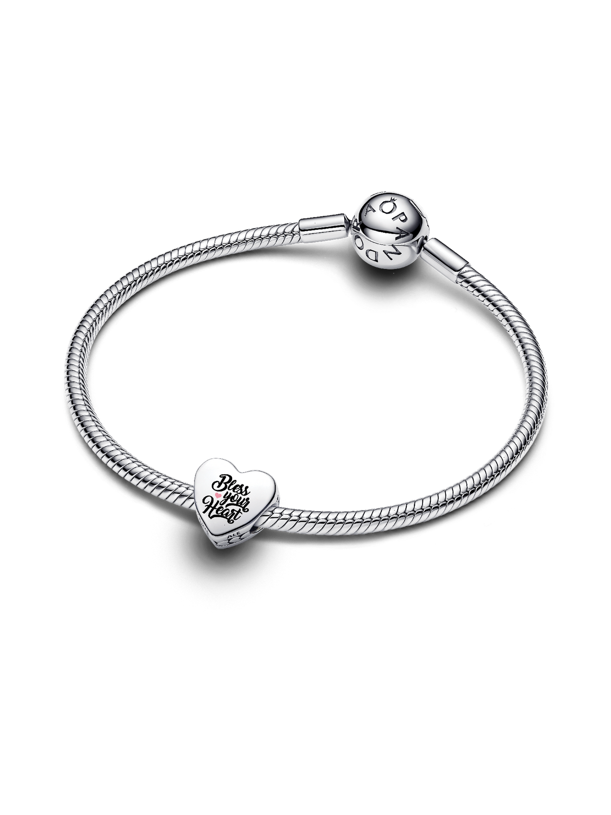 Bless Your Heart Charm - Sterling silver