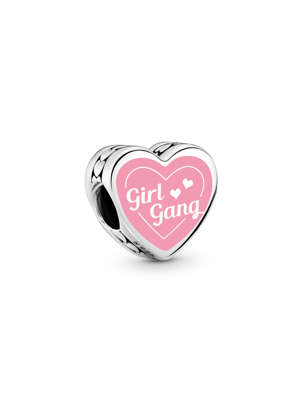 Girl Gang Heart Charm - Sterling silver