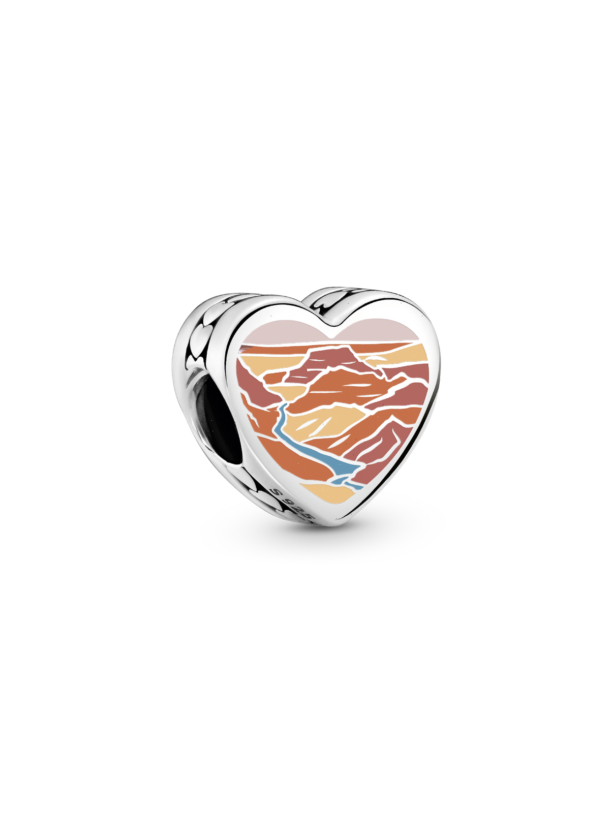 Arizona Heart Charm - Sterling silver
