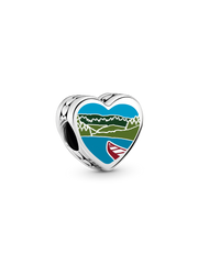 Arkansas Heart Charm - Sterling silver