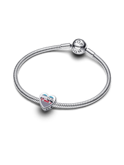 Indiana Heart Charm - Sterling silver