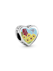 Kansas Heart Charm - Sterling silver